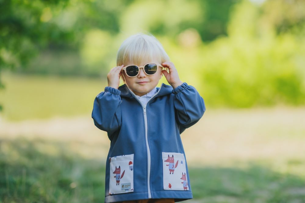 Children's Softshell Jacket with Membrane Monkey Mum® - Mysterious Trip with a Fox