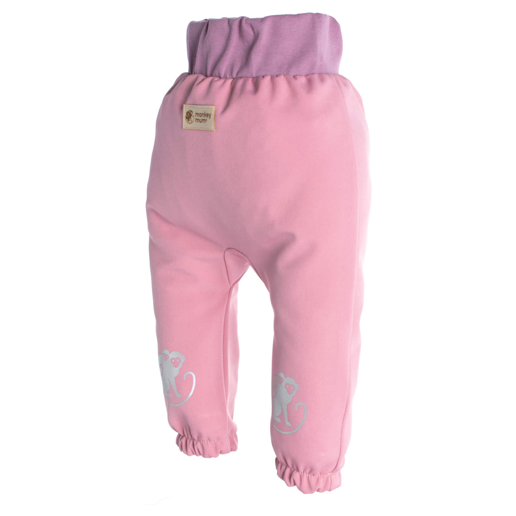 Kinder-Softshellhose mit Membran Monkey Mum® - Zuckerwatte