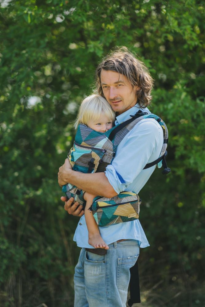 Monkey Mum® Ergonomisk växande bärsele Carrie - Charmig geometri