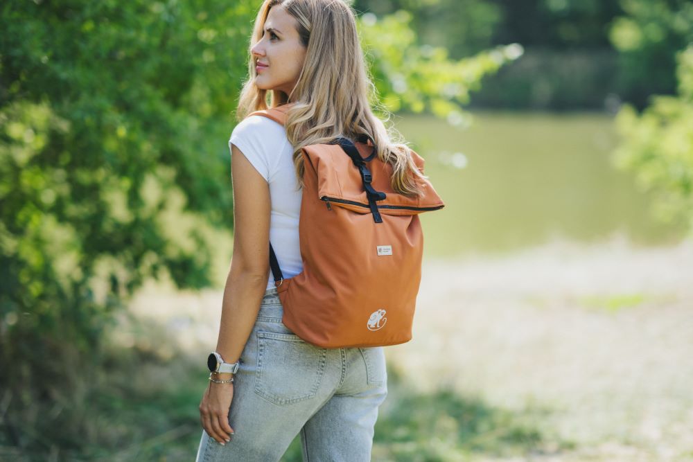 Monkey Mum® Integrated softshell backpack for the Carrie carrier - Autumn Leaves