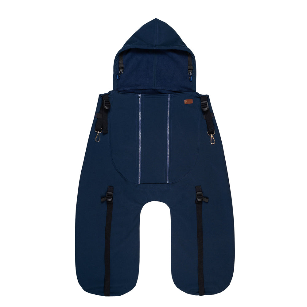 Monkey Mum® Wärmende Softshell-Tasche für die Trage oder den Kinderwagen Carrie - Nilpferdbaby