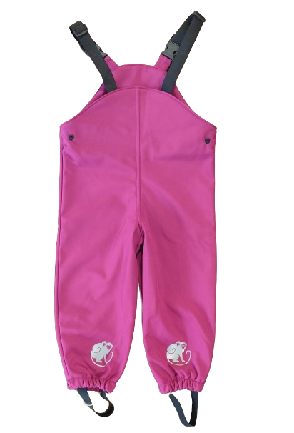 Monkey Mum® Softshell-Latzhose mit Membran - Saftige Himbeere