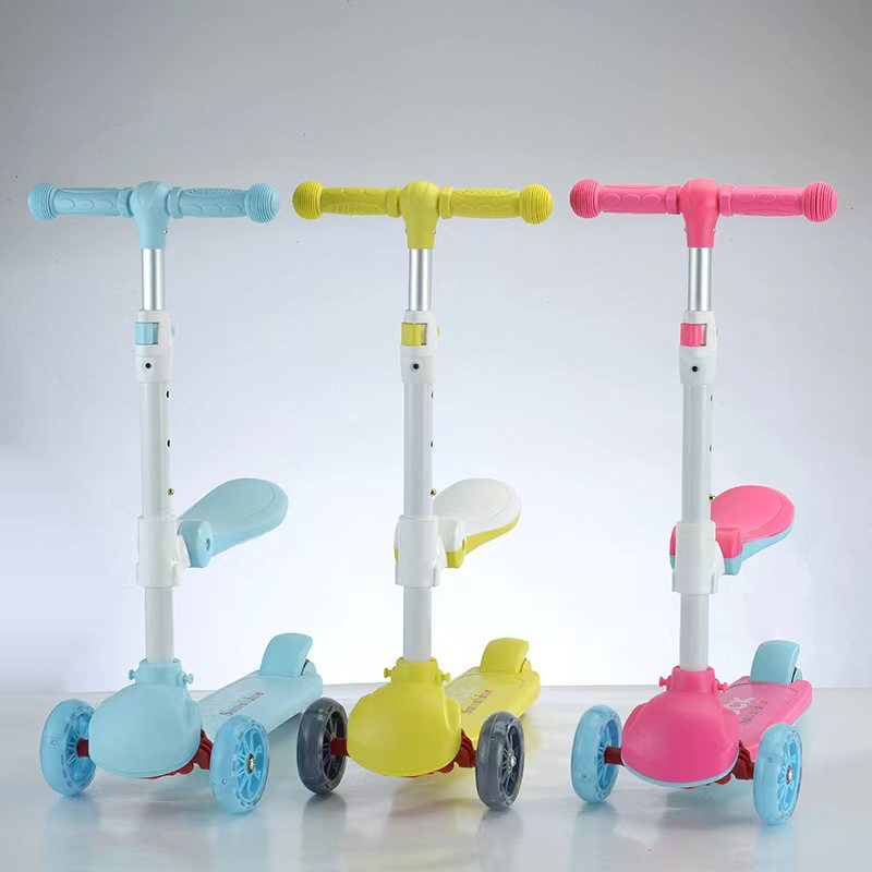 Kinderroller mit Sitz - 3in1 - Gelb - AUSSTELLUNGSSTÜCK