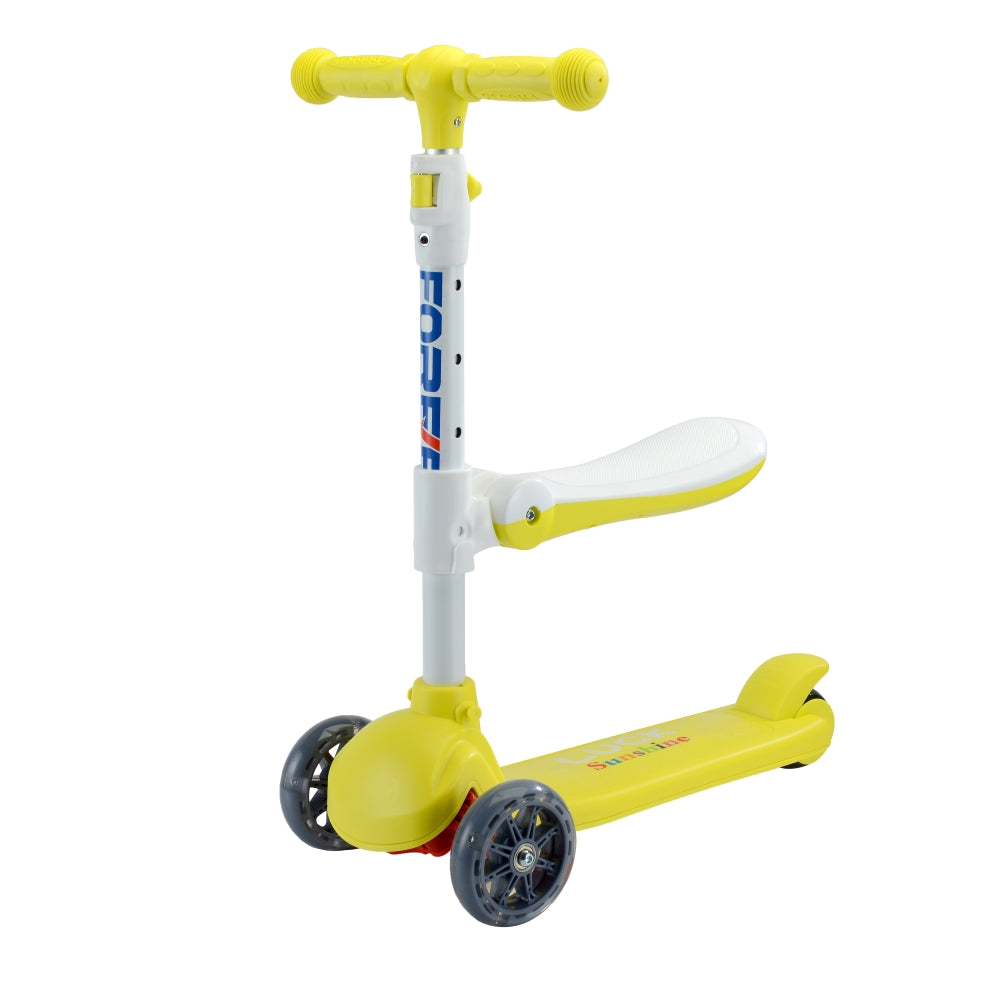 Kinderroller mit Sitz - 3in1 - Gelb - AUSSTELLUNGSSTÜCK