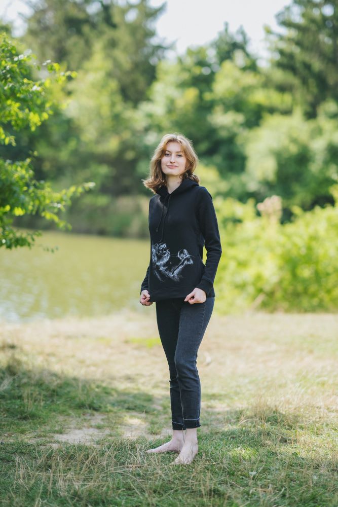 Monkey Mum® Nursing Sweatshirt Monkey Mum® Black - Monkey