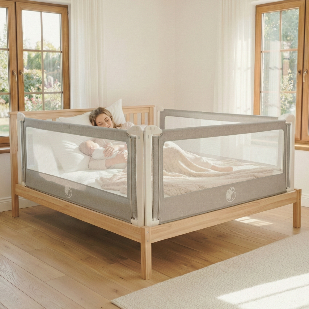 Monkey Mum® Popular Bed Rail - Dark Gray - Design - Unboxed