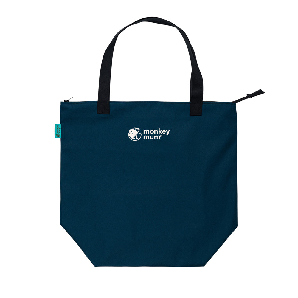 Monkey Mum® Carrie Small Fabric Accessory Bag - Navy Blue, 2nd quality