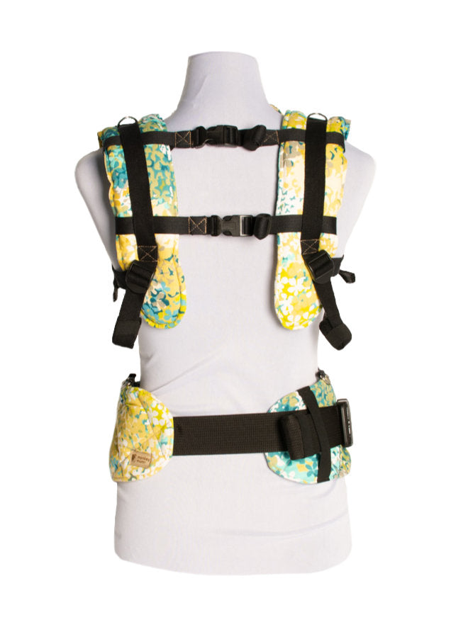 Monkey Mum® Marsupio ergonomico evolutivo Carrie - Prato fiorito
