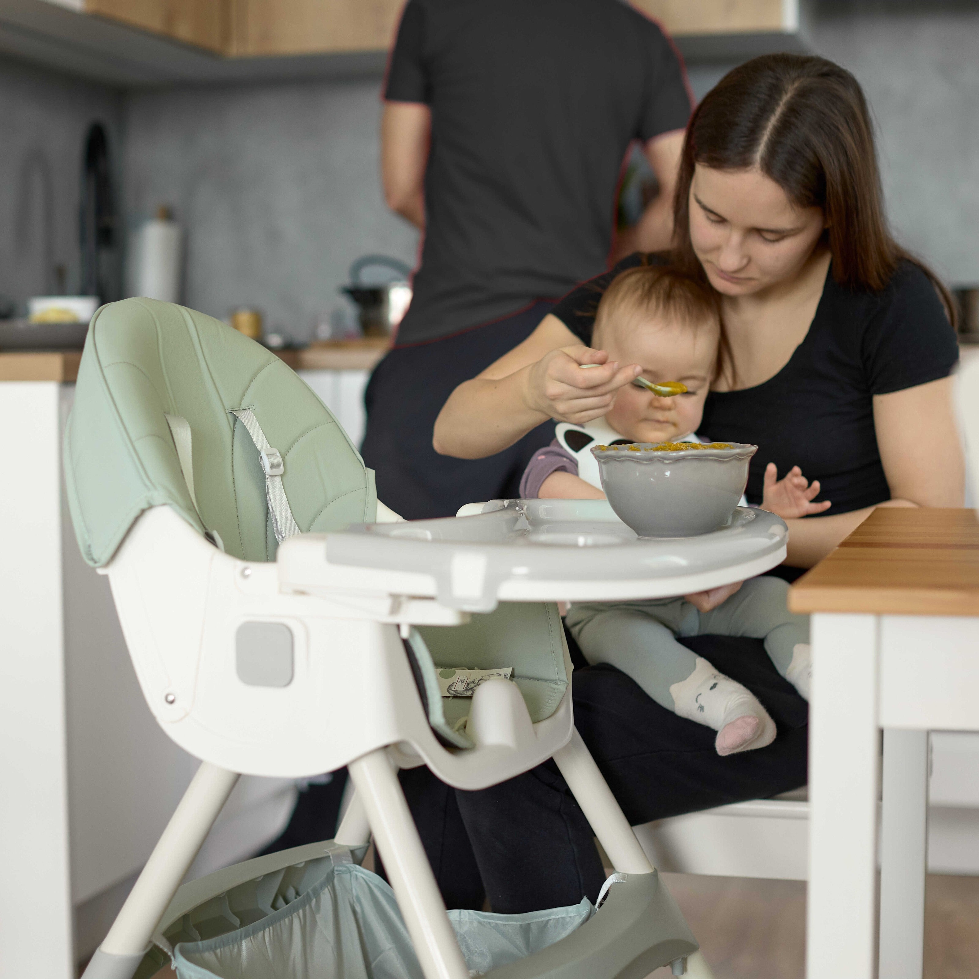 Dětská jídelní židlička 2v1 Comfort - Zelená