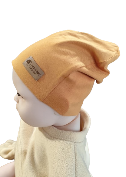 Monkey Mum® mössa - Senapsgul