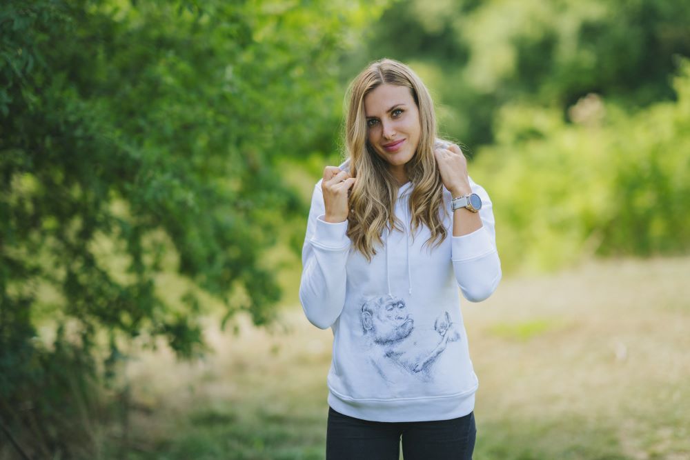Monkey Mum® Nursing Sweatshirt Monkey Mum® White - Monkey
