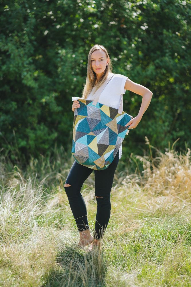 Monkey Mum® Small fabric bag for Carrie accessories - Charming Geometry