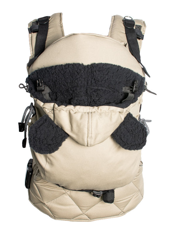 Monkey Mum® Capuche chaude pour porte-bébé Carrie - Sable du désert