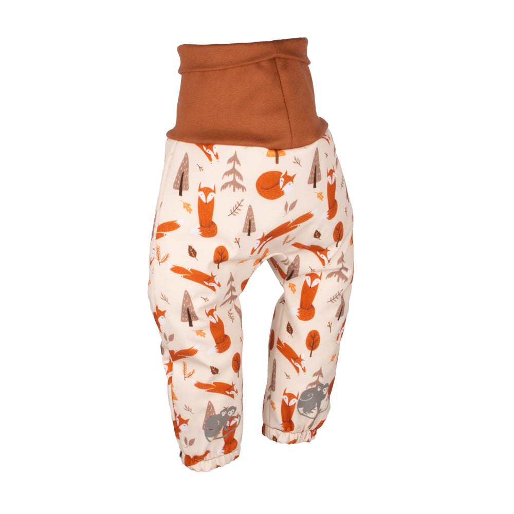 Mitwachsende Kinder-Softshellhose mit Membran Monkey Mum® - Fuchsiges Spiel