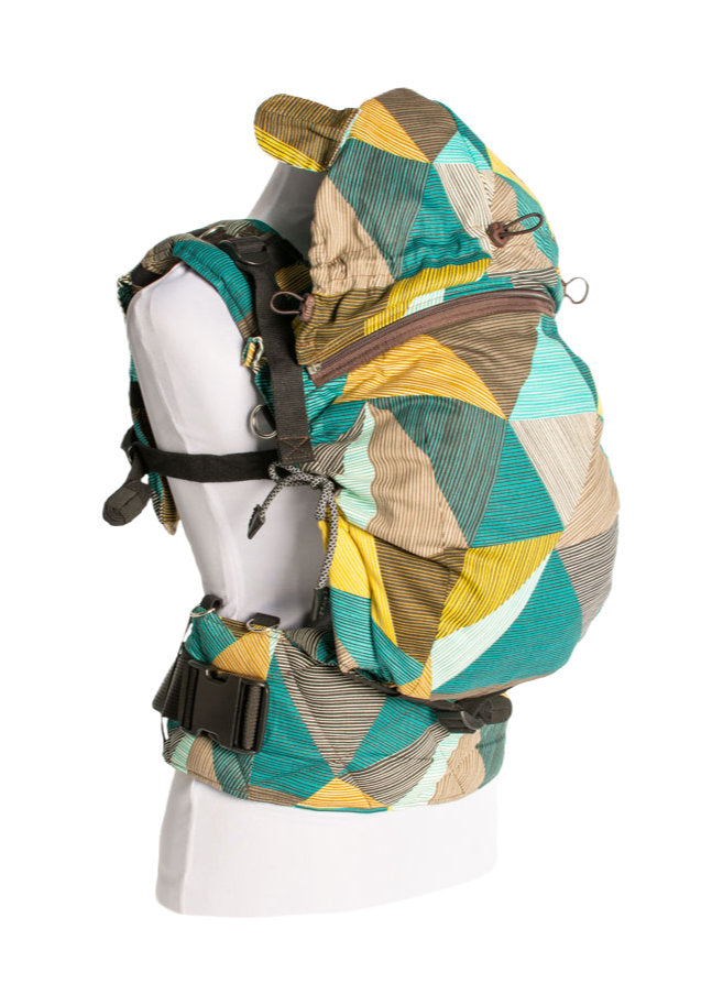 Monkey Mum® Lightweight hood for Carrie carrier - Charming Geometry