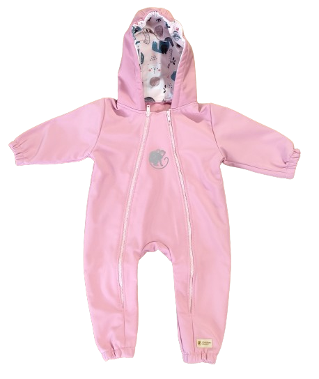 Monkey Mum® Mono de softshell con membrana –Animalitos de azúcar - talla 62/68, 74/80