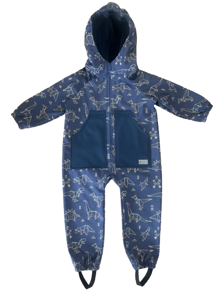 Monkey Mum® Mono de softshell con membrana – Constelación de dinosaurios - talla 98/104, 110/116