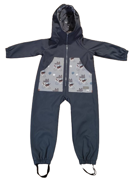 Monkey Mum® Mono de softshell con membrana – Excursión misteriosa - talla 98/104, 110/116