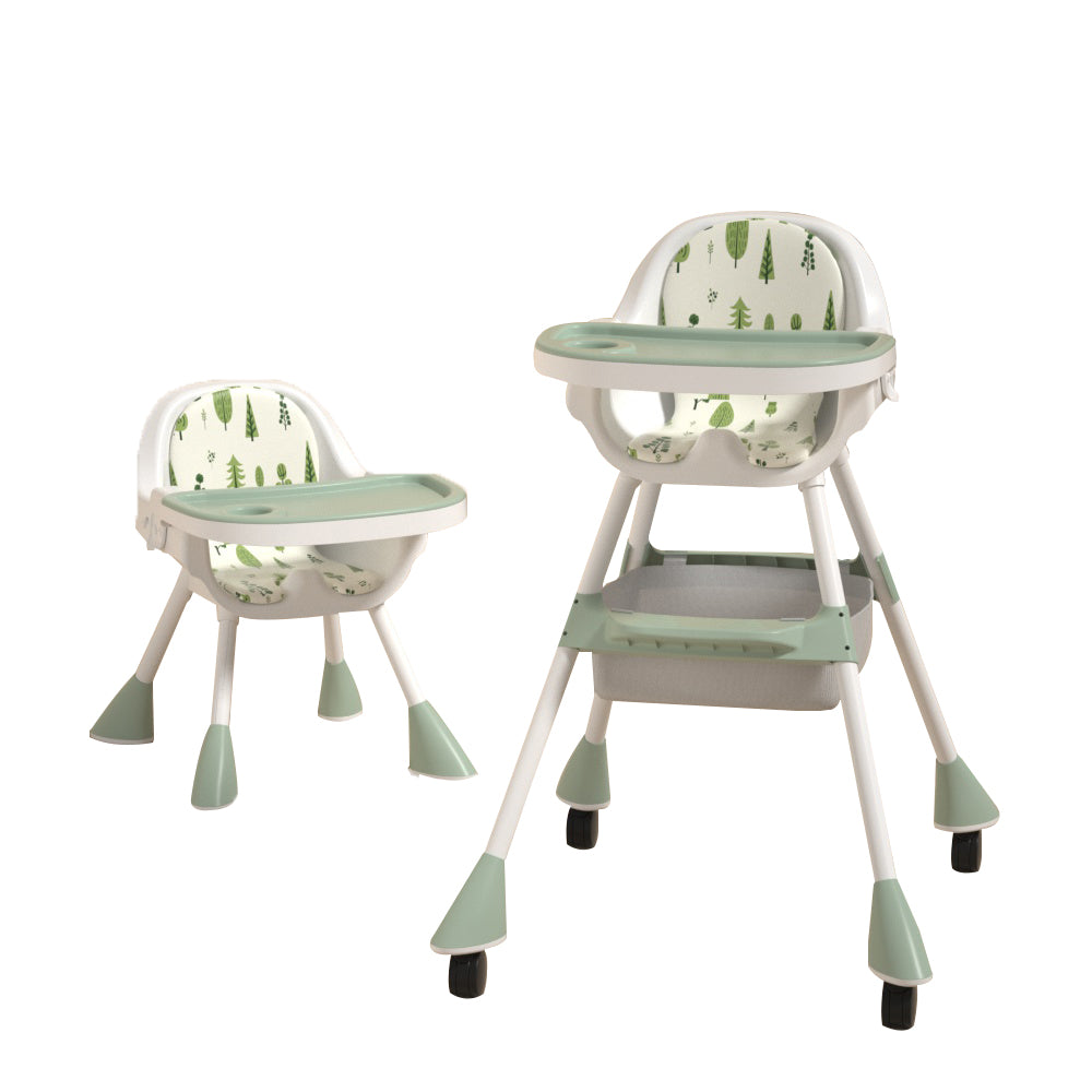 Dětská jídelní židlička 2v1 Simple - Matcha Green