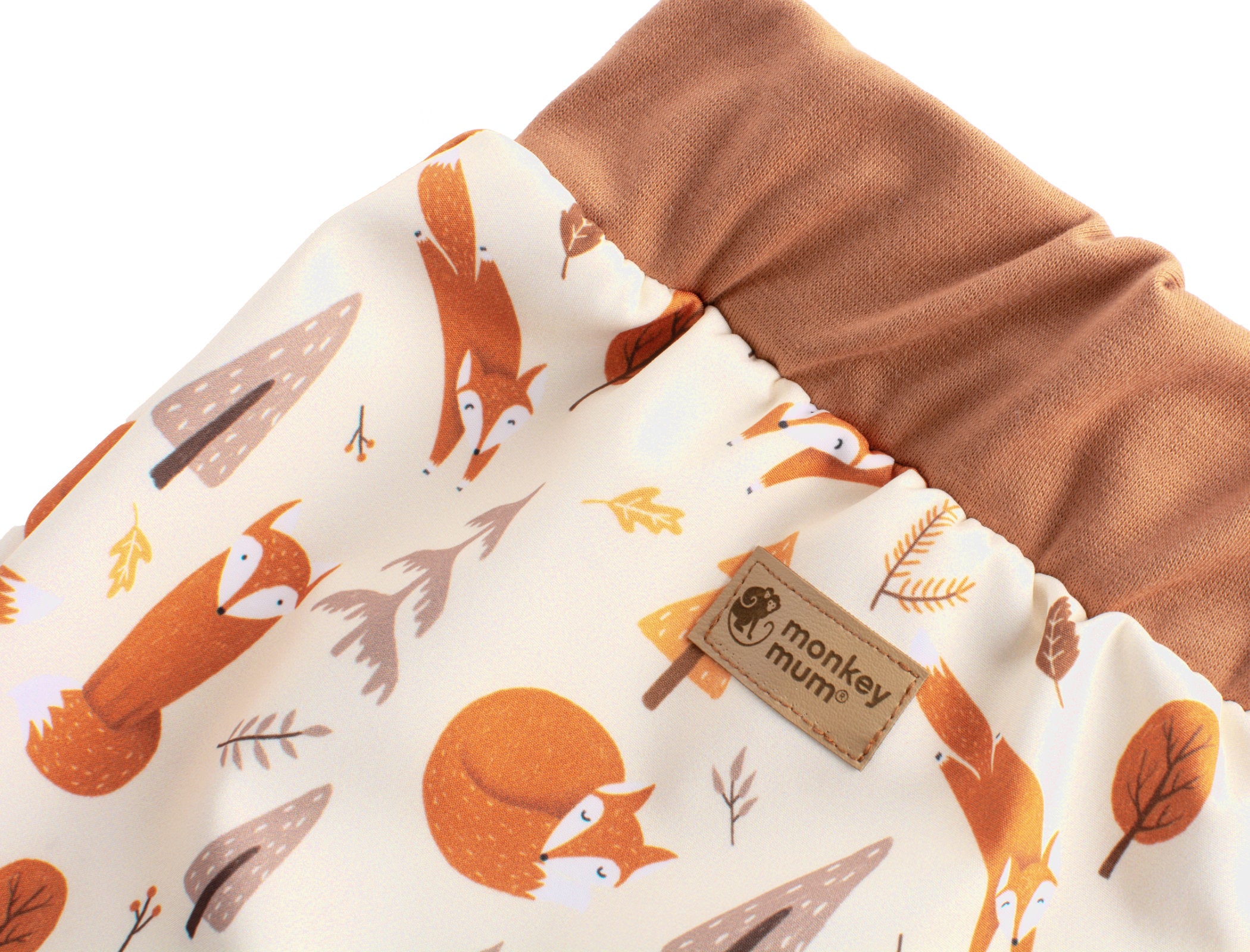 Kinder-softshellbroek met membraan Monkey Mum® - Vossenpret