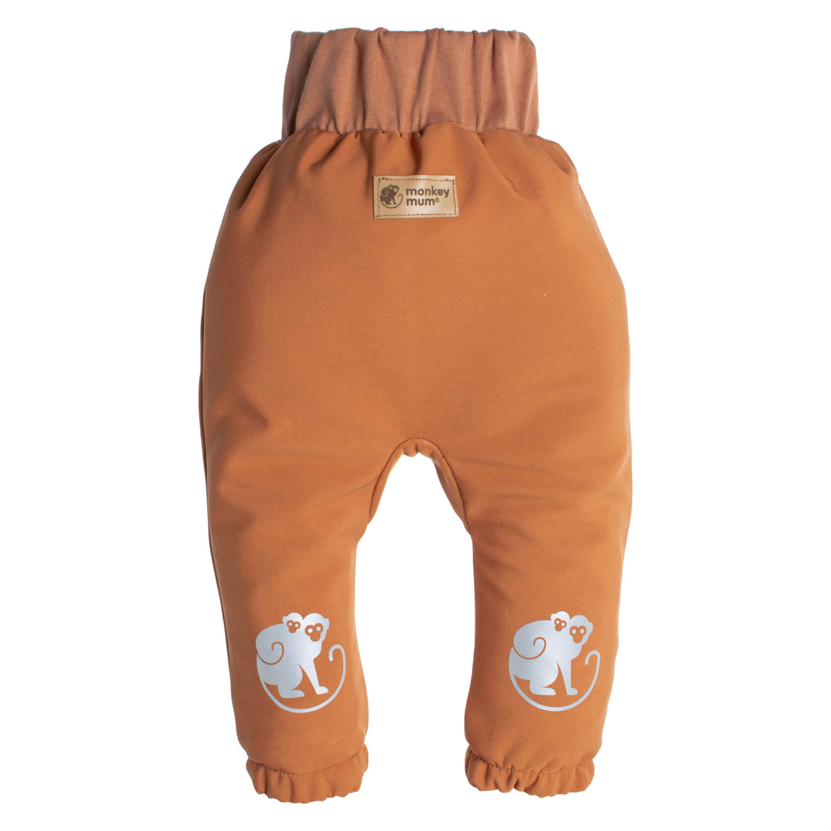 Pantaloni softshell per bambini con membrana Monkey Mum® - Foglie autunnali