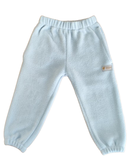 Monkey Mum® Fleecové tepláčky - Světle modré