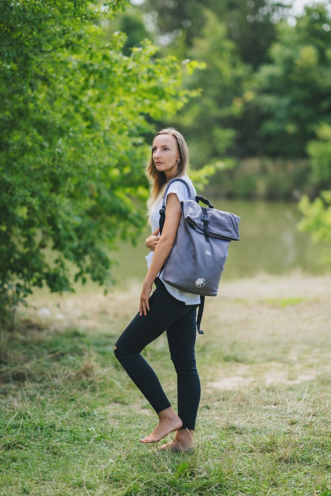 Monkey Mum® Integrated twill backpack for the Carrie carrier - Fresh Breeze