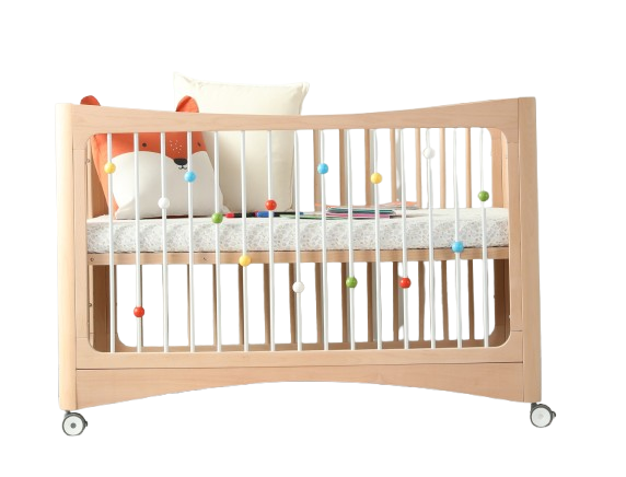 Berço infantil 4 em 1 - Maciço - 120x65 cm