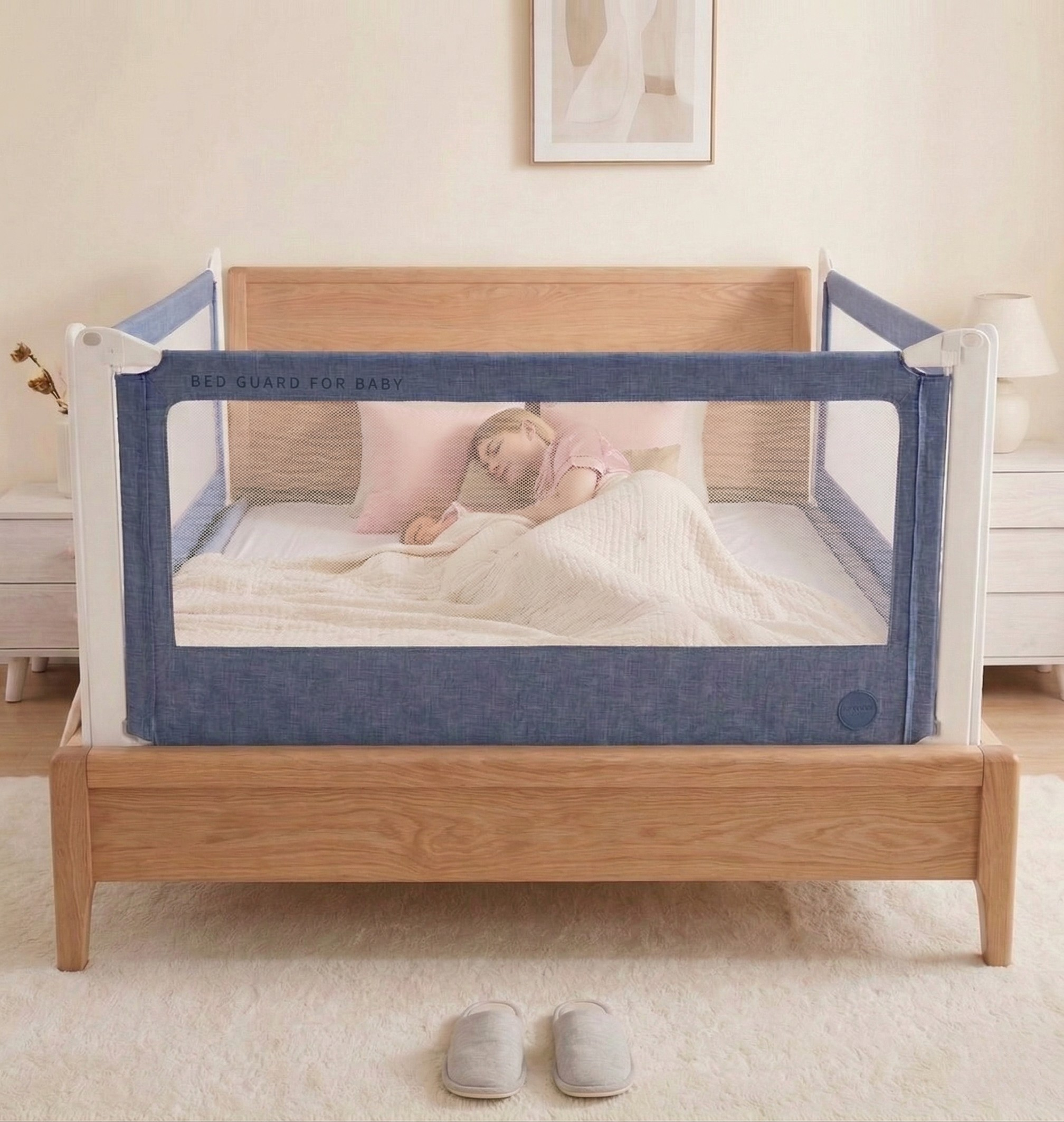 Barrera para cama Monkey Mum® Popular - azul oscuro - diseño - liquidación