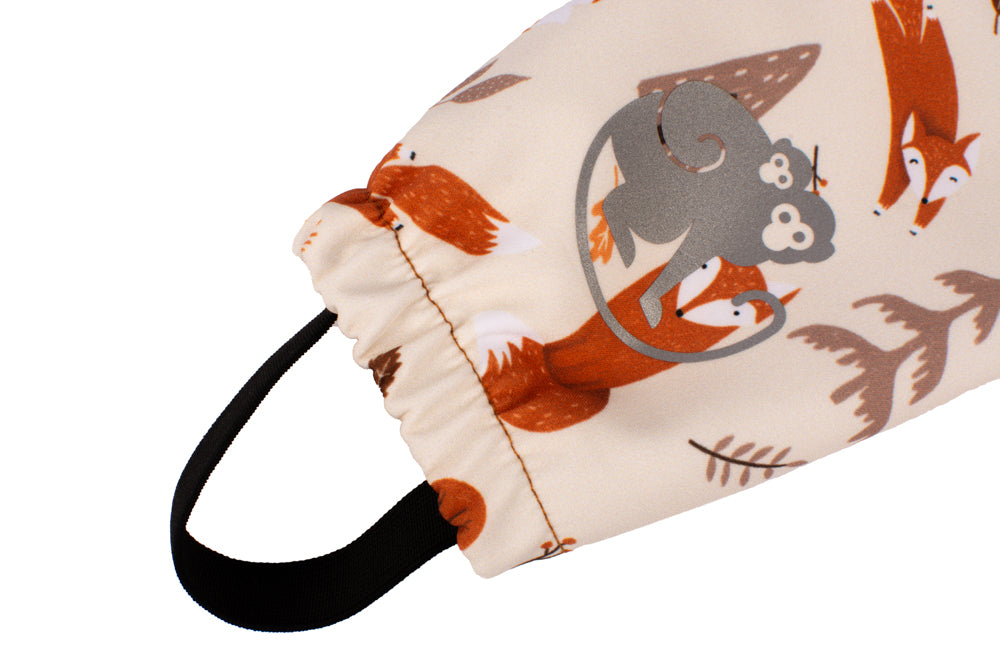 Mitwachsende Kinder-Softshellhose mit Membran Monkey Mum® - Fuchsiges Spiel