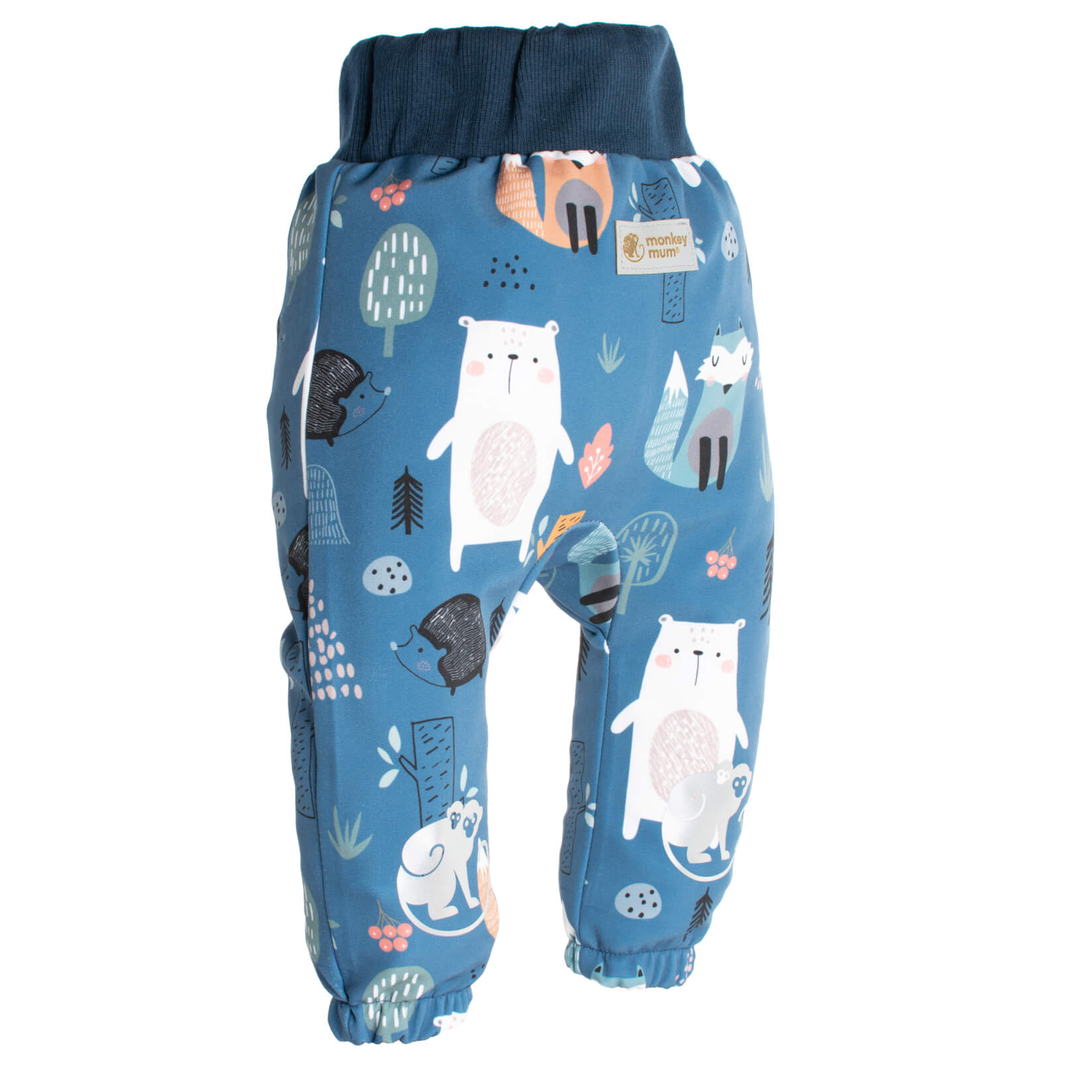 Pantaloni softshell per bambini con membrana Monkey Mum® - Animaletti notturni