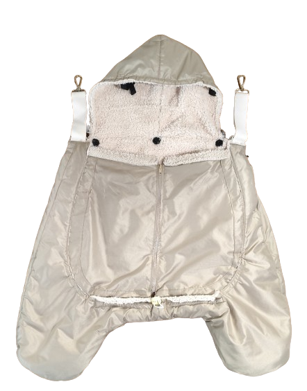 Monkey Mum® Insulating Pocket, waterproof fabric with sherpa lining for carrier or stroller Carrie - 2nd quality - Beige - Small