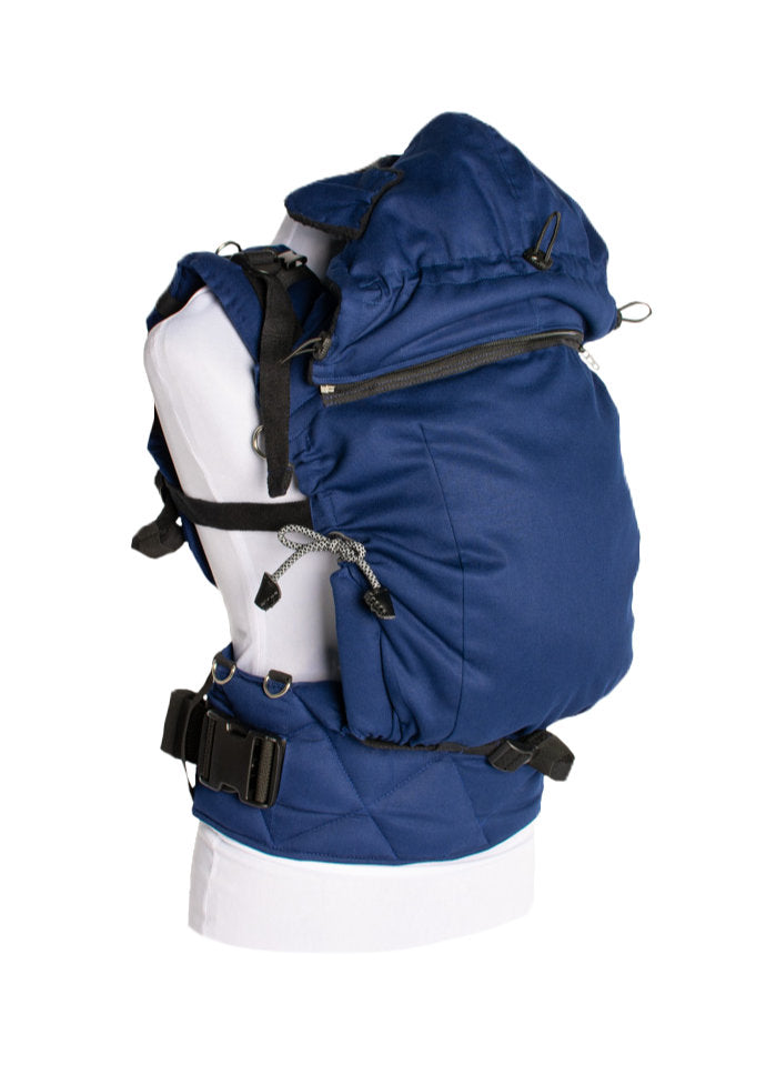 Monkey Mum® Capuche chaude pour porte-bébé Carrie - Bleu marine