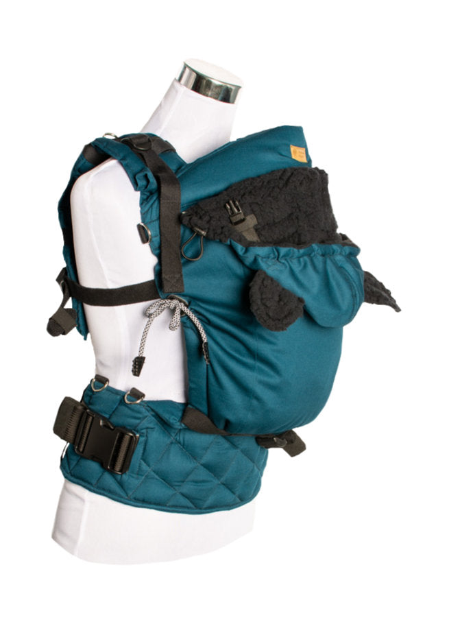 Monkey Mum® Capuche chaude pour porte-bébé Carrie - Eau azur