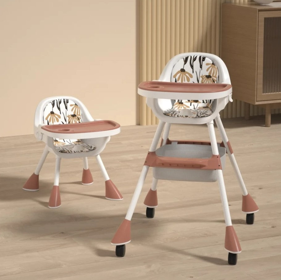 Kinderhochstuhl 2in1 Simple - Coffee Red - ausgepackt