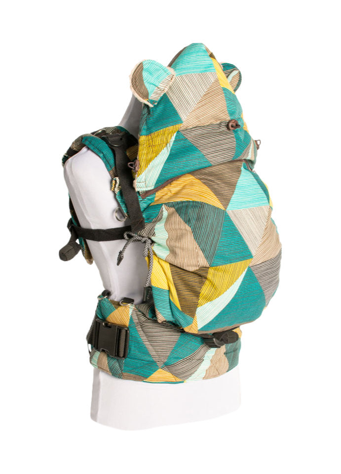 Monkey Mum® Glugă căptușită pentru port-bebe Carrie - Farmec geometric