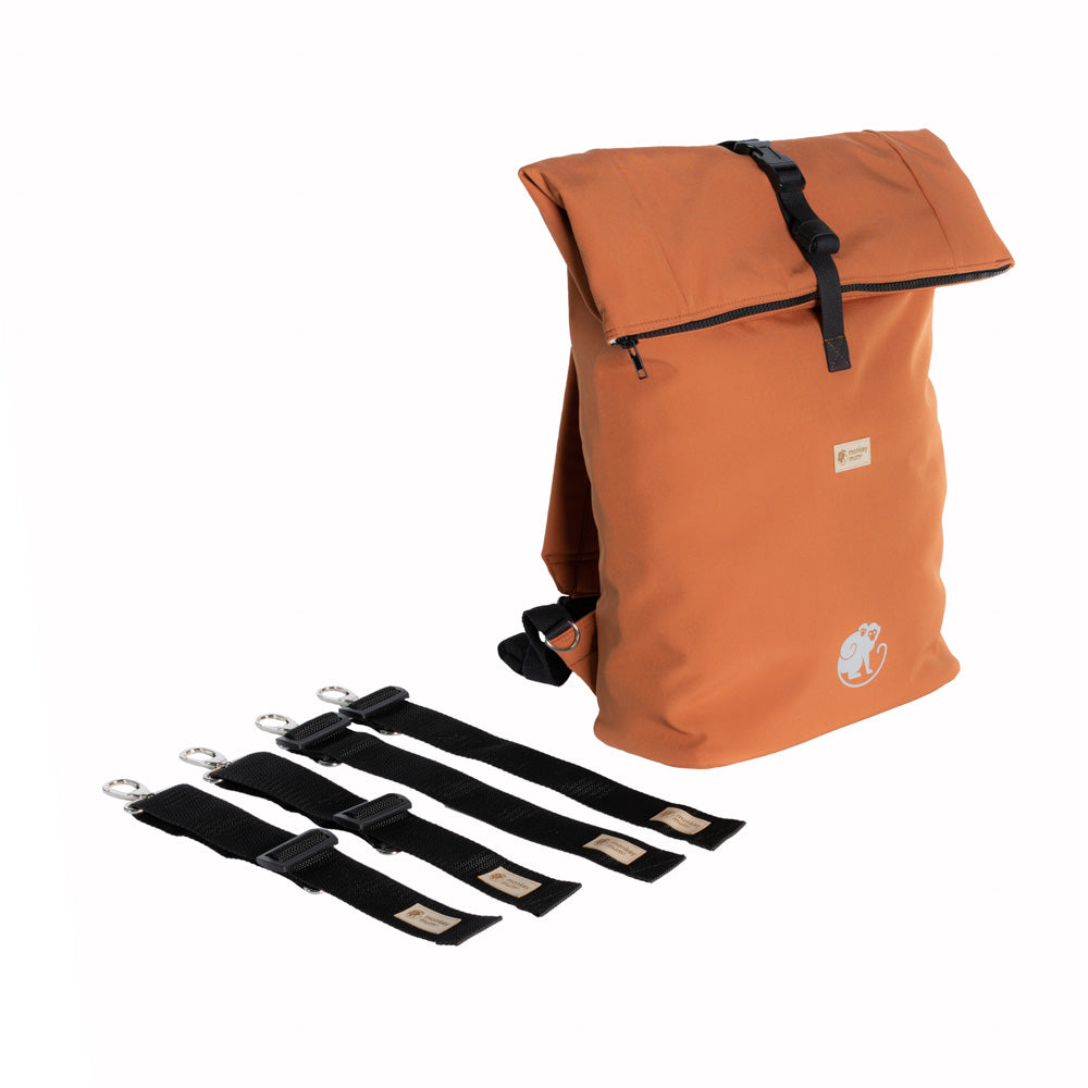 Monkey Mum® Integrierter Softshell-Rucksack für die Trage Carrie - Herbstlaub