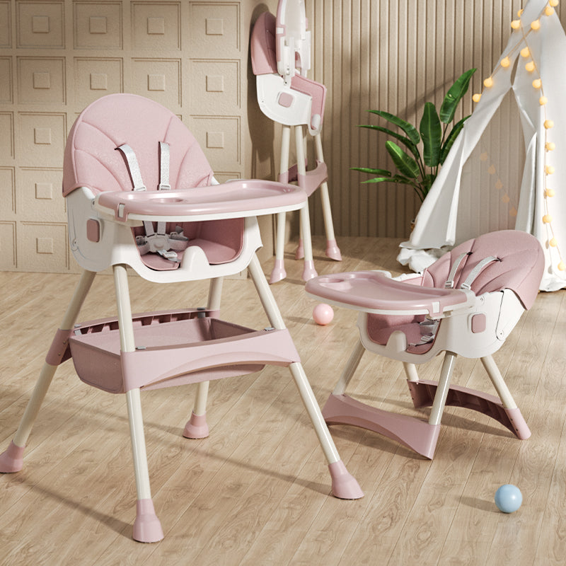 Barnmatstol 2-i-1 Comfort - Rosa