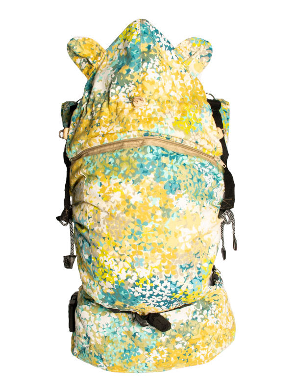 Monkey Mum® Lichte capuchon voor de Carrie-draagzak - Bloeiende weide