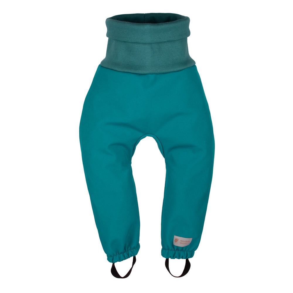 Pantaloni softshell crescenti per bambini con membrana Monkey Mum® - Allegra lucertola