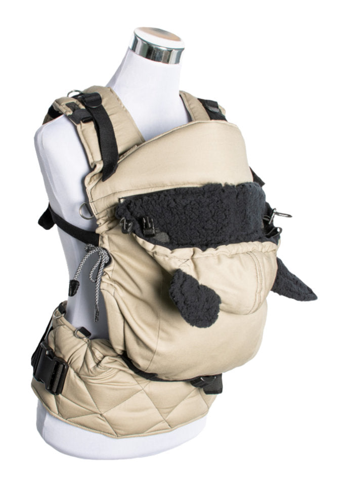 Monkey Mum® Capuche chaude pour porte-bébé Carrie - Sable du désert