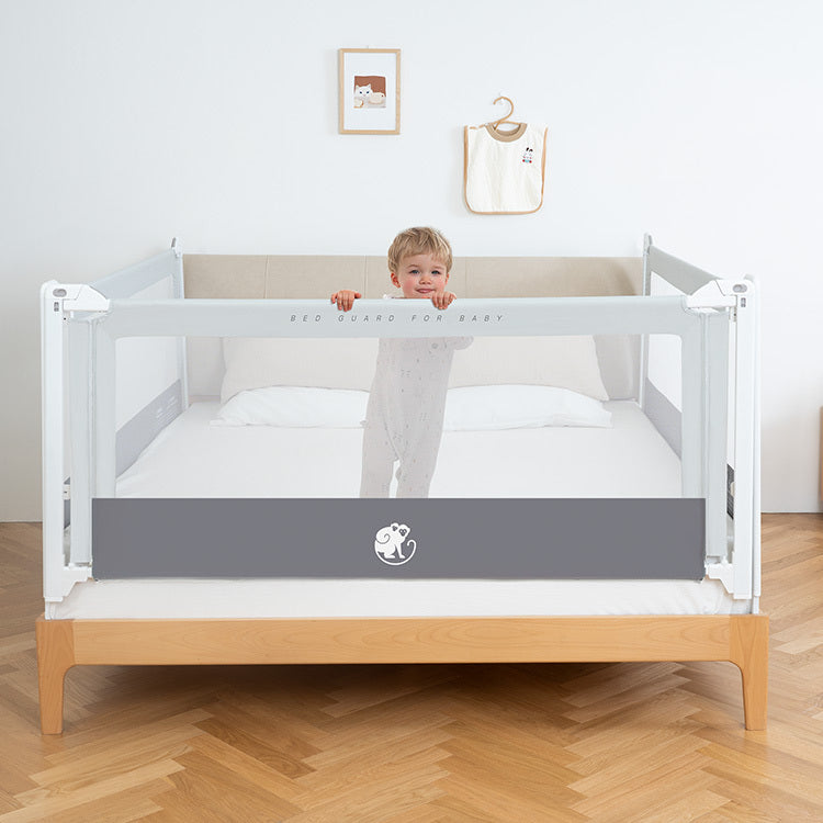 Zábrana na postel Monkey Mum® Popular - světle šedá