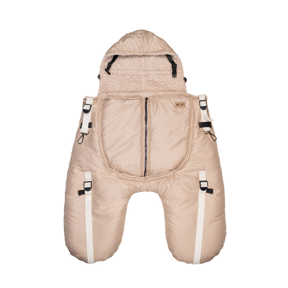 Monkey Mum® Värmande ficka av prasseltyg med teddyfoder till bärsele eller barnvagn Carrie - Lejonunge