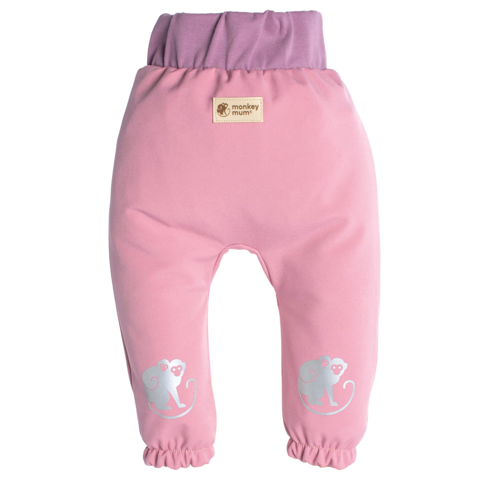 Pantaloni softshell per bambini con membrana Monkey Mum® - Zucchero filato