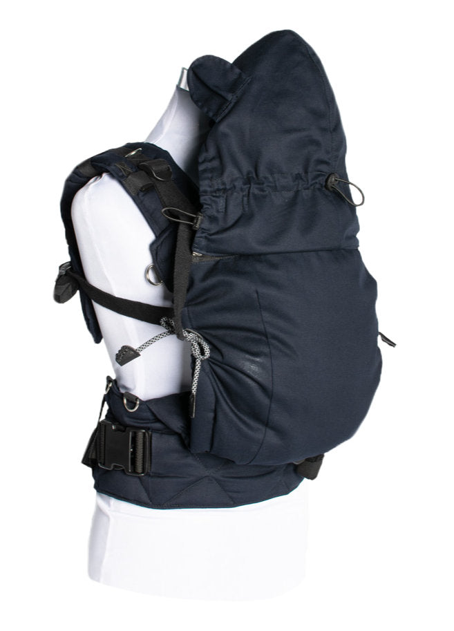 Monkey Mum® Lightweight hood for Carrie carrier - Silver Darkness