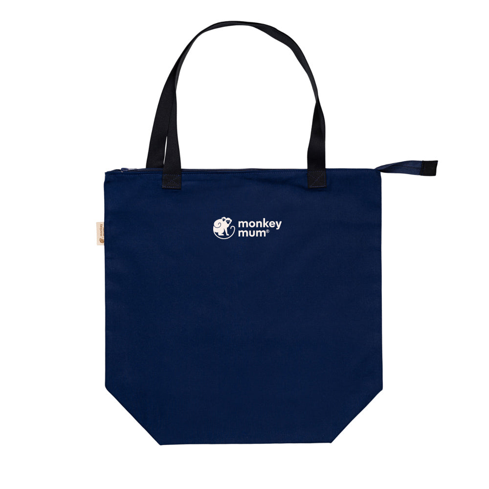 Monkey Mum® Small fabric bag for Carrie accessories - Navy Blue