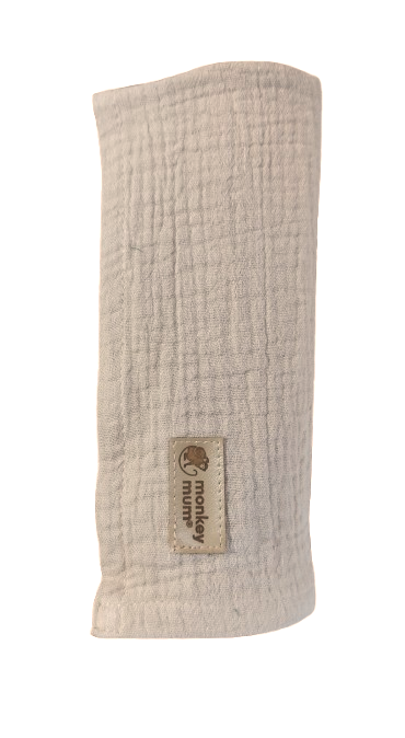 Couche en mousseline Monkey Mum® - Beige