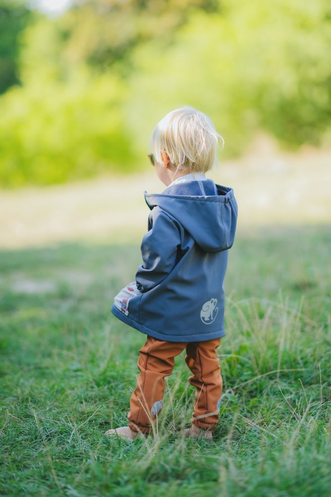 Kinder-Softshelljacke mit Membran Monkey Mum® - Geheimnisvoller Ausflug mit dem Fuchs