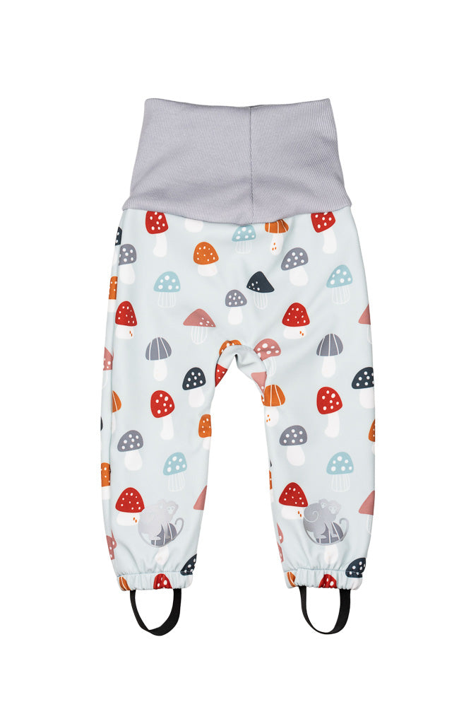 Pantaloni softshell evolutivi per bambini con membrana Monkey Mum® - Amanite multicolori