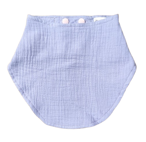 Bavoir en mousseline Monkey Mum® - Violette